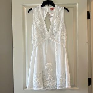 NWT Anthropologie Not So Serious By Pallavi Mohan Beaded Mini Dress